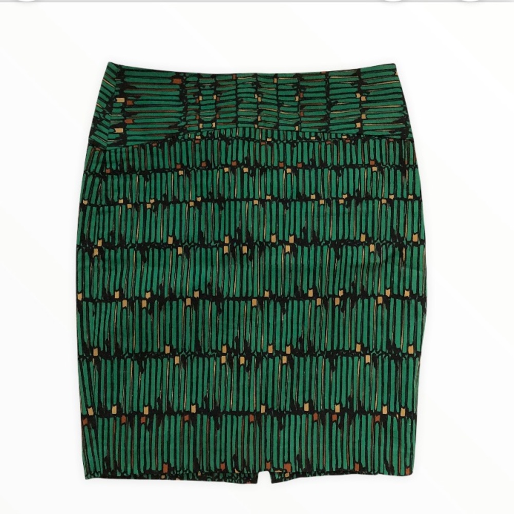 The Limited Emerald Green Patterned Pencil Skirts Size 4 6 8